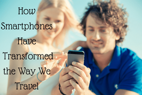 man and woman looking at a smartphone